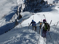 L'arête de l'aiguille du Midi par le fil