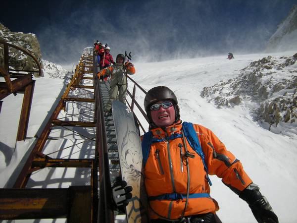 Descente à skis du glacier de Toule - Vallée Blanche