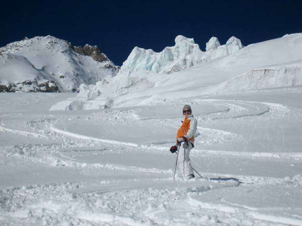 Descente à skis du glacier de Toule - Vallée Blanche