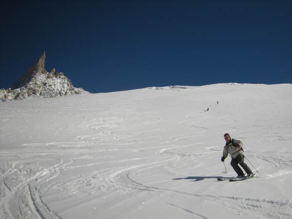 Descente à skis du glacier de Toule - Vallée Blanche