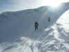 Descente de la Vallée Blanche, passage des séracs