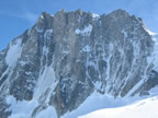 Traversée de la brèche Puiseux : face nord des grandes Jorasses