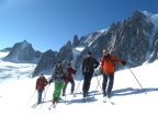 Descente de la Vallee Blanche par l'Envers du Plan