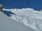 Descente de la Vallee Blanche de l'aiguille du Midi à Chamonix Mont-Blanc