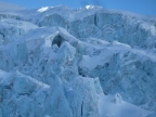 Descente de la Vallee Blanche de l'aiguille du Midi à Chamonix Mont-Blanc