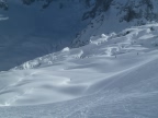 Descente de la Vallee Blanche de l'aiguille du Midi à Chamonix Mont-Blanc