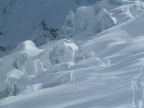 Descente de la Vallee Blanche de l'aiguille du Midi à Chamonix Mont-Blanc