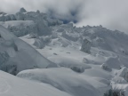 Descente de la Vallee Blanche de l'aiguille du Midi à Chamonix Mont-Blanc