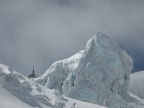 Descente de la Vallee Blanche de l'aiguille du Midi à Chamonix Mont-Blanc