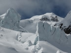 Descente de la Vallee Blanche de l'aiguille du Midi à Chamonix Mont-Blanc