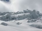 Descente de la Vallee Blanche de l'aiguille du Midi à Chamonix Mont-Blanc