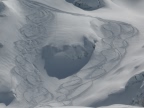 Descente de la Vallee Blanche de l'aiguille du Midi à Chamonix Mont-Blanc