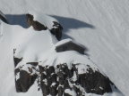 Descente de la Vallee Blanche de l'aiguille du Midi à Chamonix Mont-Blanc