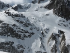 Descente de la Vallee Blanche de l'aiguille du Midi à Chamonix Mont-Blanc
